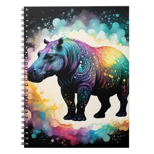 The Spectral Hippo:ホログラフィックジャーニー ノートブック (正面)