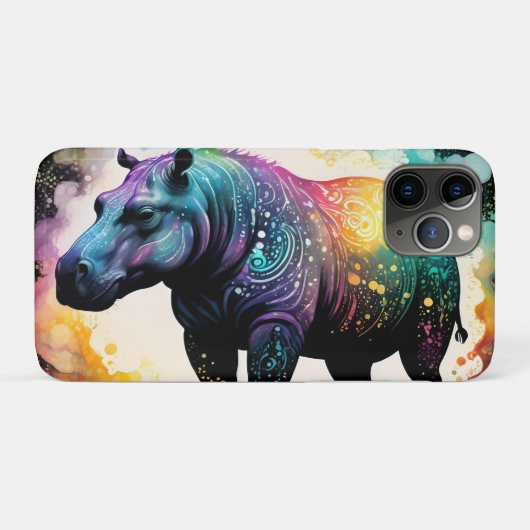 The Spectral Hippo：ホログラフィックジャーニー Case-Mate iPhoneケース (裏面(横))