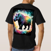 The Spectral Hippo：ホログラフィックジャーニー Tシャツ (裏面)