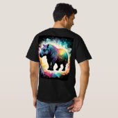 The Spectral Hippo：ホログラフィックジャーニー Tシャツ (裏面フル)