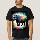 The Spectral Hippo：ホログラフィックジャーニー Tシャツ (正面)