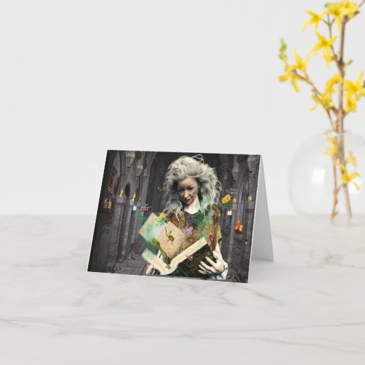 The Spellbook Halloween カード (黄色い花)