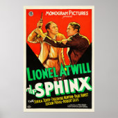 The Sphinx -ヴィンテージ1933映画ポスター ポスター (正面)