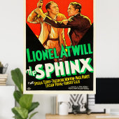 The Sphinx -ヴィンテージ1933映画ポスター ポスター (ホームオフィス)