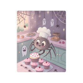 The Spider Baker | Kawaii Halloween Poster メタルプリント