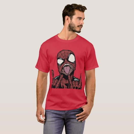 THE SPIDER PUNK friends vintage Tシャツ (正面フル)