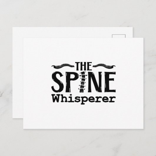 The Spine Whisperer Chiropractic Chiropractor ポストカード (正面/裏面)