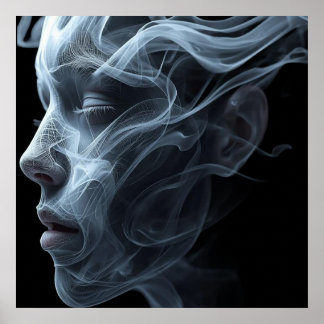 The Spirit of a Woman on a Wall Poster ポスター