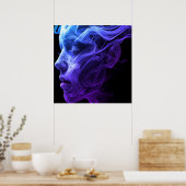 The Spirit of a Woman on a Wall Poster ポスター (キッチン)