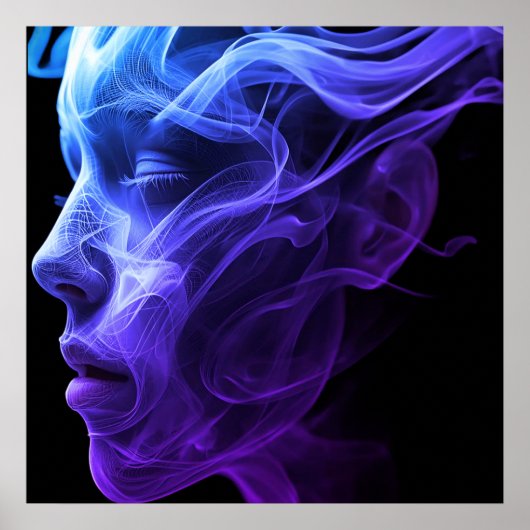 The Spirit of a Woman on a Wall Poster ポスター (正面)