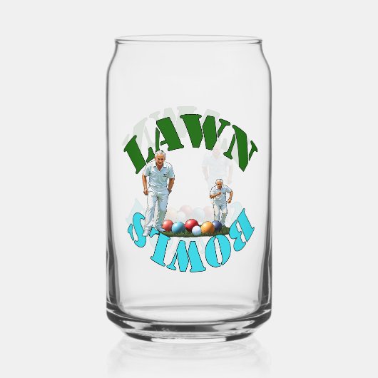 The Spirit of Lawn Bowls: Bowlers and Bowls ガラス缶 (正面)