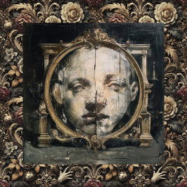 The Spiritual Divide — Gothic Surreal Fine Art キャンバスプリント