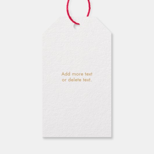 The Spirt of Christmas Advent Candles Personalized ギフトタグ (裏面)