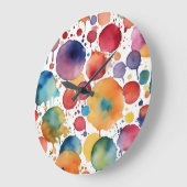 The Splatter ラージ壁時計 (傾斜)