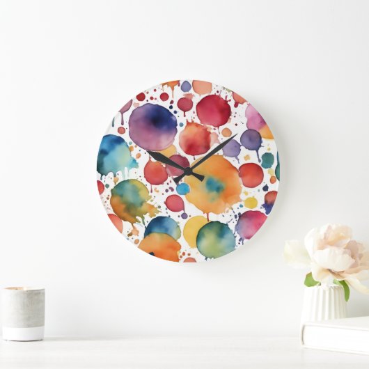 The Splatter ラージ壁時計 (ホーム)