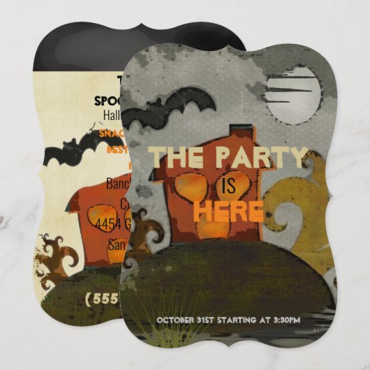 The Spookz ファンタジー フォーク アート 招待状 (正面/裏面)