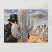 The spy in the desert with the aliens ポストカード (正面)
