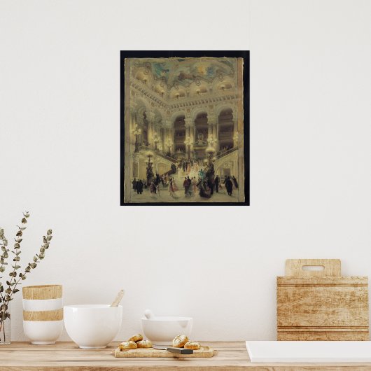 The Staircase of the Opera, 1877 ポスター (キッチン)