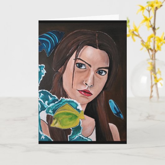 The Star-Crossed Lover Painting by Alfred Fox カード (黄色い花)