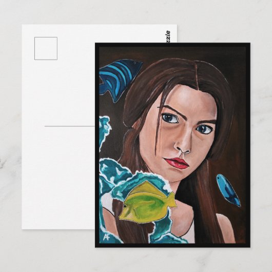 The Star-Crossed Lover Painting by Alfred Fox ポストカード (正面/裏面)