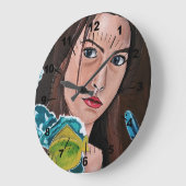 The Star-Crossed Lover Painting by Alfred Fox ラージ壁時計 (傾斜)