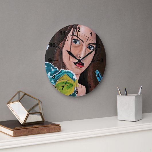 The Star-Crossed Lover Painting by Alfred Fox ラージ壁時計 (オフィス)