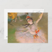 The Star (Dancer on the Dancer) by Edgar Degas ポストカード (正面/裏面)