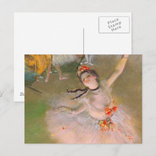 The Star (Dancer on the Dancer) by Edgar Degas ポストカード (正面/裏面)