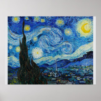 The Starry Night by Van Gogh  ポスター