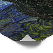 The Starry Night by Van Gogh ポスター (角)