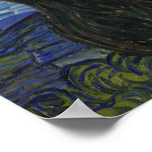 The Starry Night by Van Gogh ポスター (角)