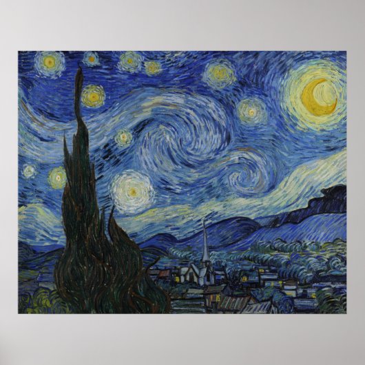 The Starry Night by Van Gogh ポスター (正面)