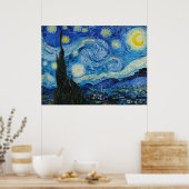 The Starry Night by Van Gogh  ポスター (キッチン)