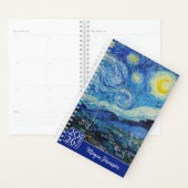 The Starry Night by Van Gogh | Custom Text  プランナー手帳 (ディスプレー)