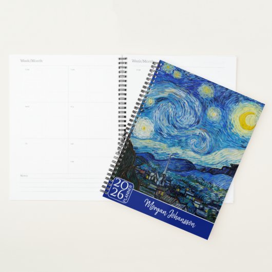 The Starry Night by Van Gogh | Custom Text プランナー手帳 (ディスプレー)