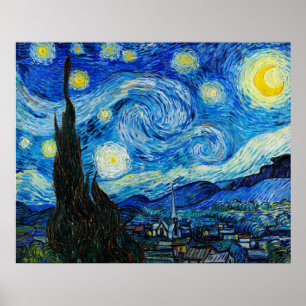 The Starry Night by Vincent Vanゴッホ・ポスター ポスター