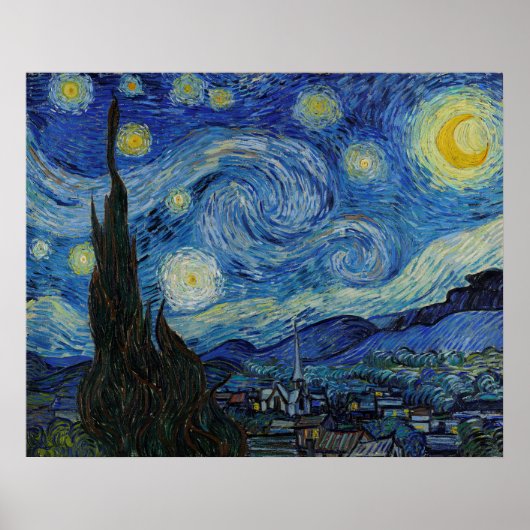 The Starry Night by Vincent vanゴッホ・ポスター ポスター (正面)