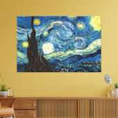 The Starry Night by Vincent Van Gogh キャンバスプリント (インサイチュ (リビング))