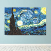 The Starry Night by Vincent Van Gogh キャンバスプリント (インサイチュ (ウッドフロア))