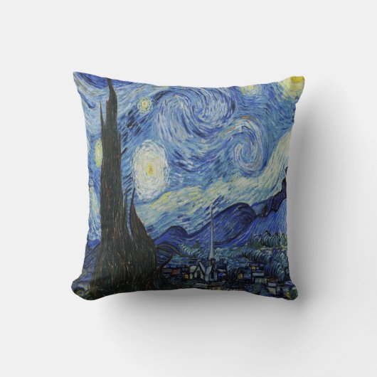 The Starry Night by Vincent Van Gogh クッション (正面)