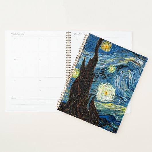 The Starry Night by Vincent Van Gogh プランナー手帳 (ディスプレー)
