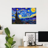 The Starry Night by Vincent van Gogh ポスター (ホームオフィス)