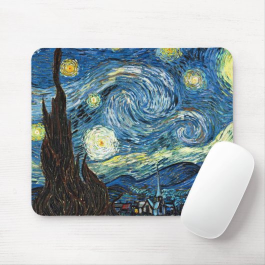 The Starry Night by Vincent Van Gogh マウスパッド (マウス)