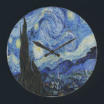 The Starry Night by Vincent Van Gogh ラージ壁時計<br><div class="desc">Bring the beauty and tranquility of Vincent Van Gogh's The Starry Night into your home with our home décor products. Inspired by the painting's dreamy neutral palette and peaceful ambiance, our pieces create a sense of calm and serenity in any space. With these products, you can capture the essence of...</div>