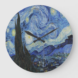 The Starry Night by Vincent Van Gogh ラージ壁時計
