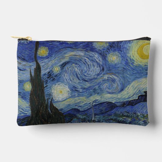 The Starry Night, oil painting, Vincent Van Gogh アクセサリーポーチ (正面)