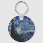 The Starry Night, oil painting, Vincent Van Gogh キーホルダー (裏面)