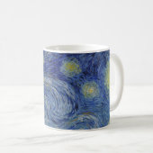 The Starry Night, oil painting, Vincent Van Gogh コーヒーマグカップ (正面右)