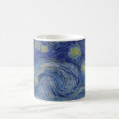 The Starry Night, oil painting, Vincent Van Gogh コーヒーマグカップ (中央)