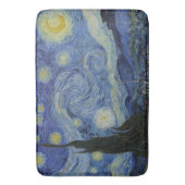 The Starry Night, oil painting, Vincent Van Gogh バスマット (正面縦)